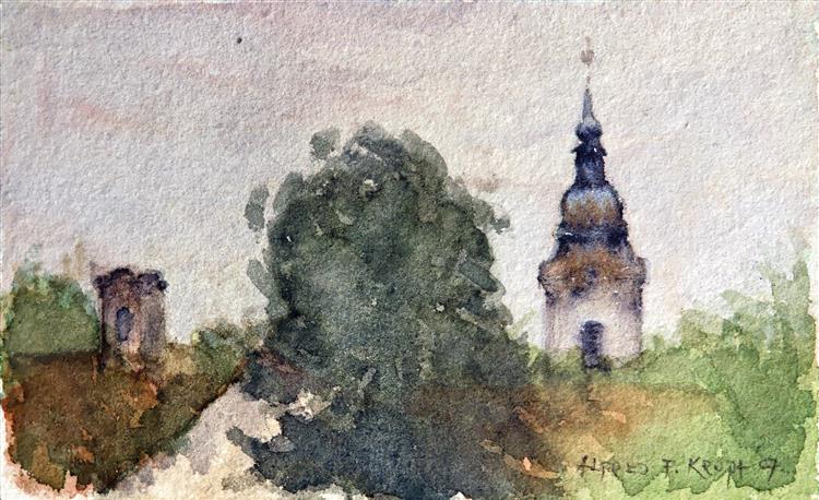 Above the roofs of Karlovac, 2007 - Alfred Krupa