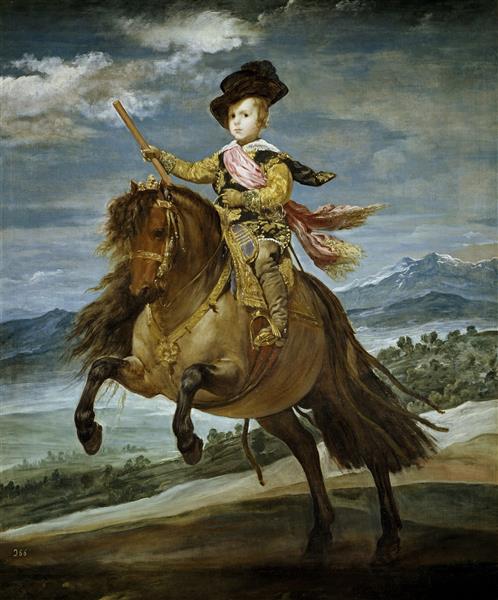 El príncipe Baltasar Carlos a caballo, 1634 - 1635 - Diego Velázquez