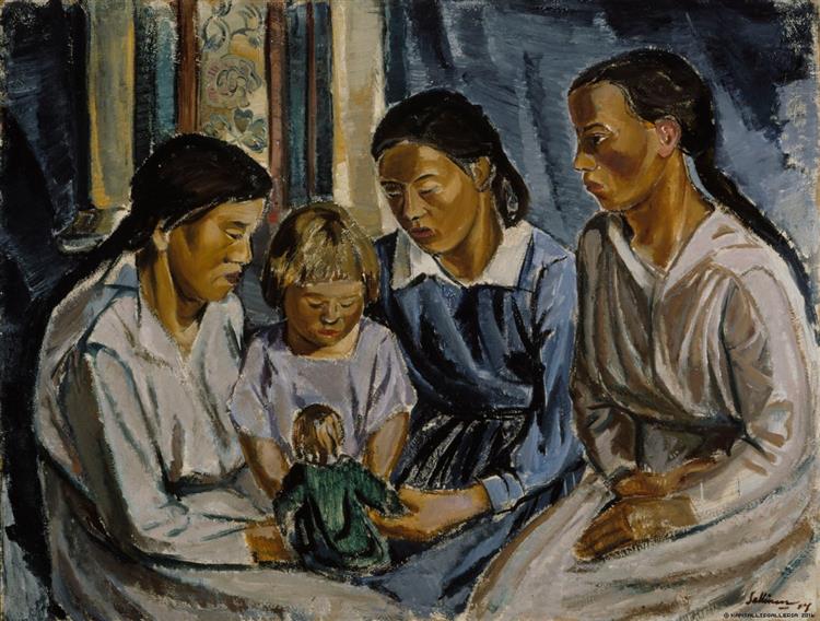 Kauppiaan Tyttäret, 1917 - Sallinen Tyko