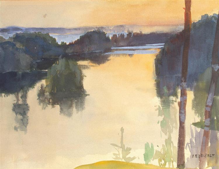 Landscape, c.1889 - 阿尔伯特·埃德尔费尔特