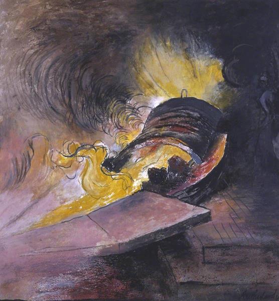 Tapping a Blast Furnace, 1942 - Graham Sutherland