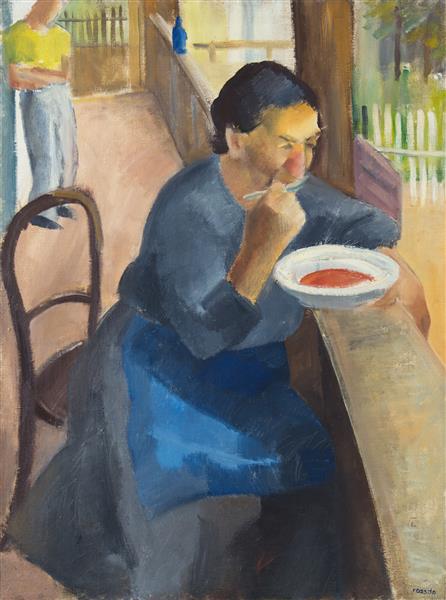 Lunch on the Porch, 1935 - Endre Rozsda