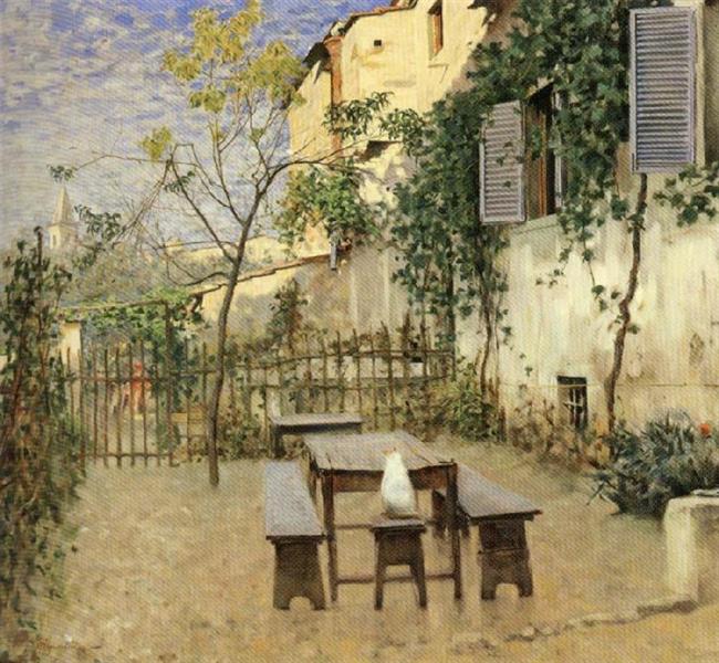 September morning in Settignano, 1891 - 1892 - Телемако Сіньйоріні