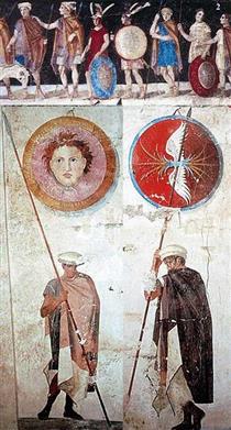 Macedonian Tomb Fresco from Agios Athanasios, Thessaloniki, Greece - Ancient Greek Painting and Sculpture