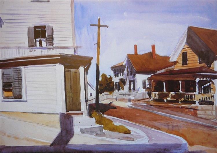 Street Corner, 1923 - Edward Hopper