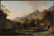 Italian Landscape with Bathers - Pierre-Henri de Valenciennes