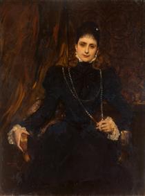 Portrait of Mme M. S. Derviz - Жан-Жозеф Бенжамен-Констан