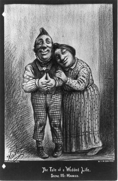 Scene III - Married. Couple Standing, 1877 - Cassius Marcellus Coolidge