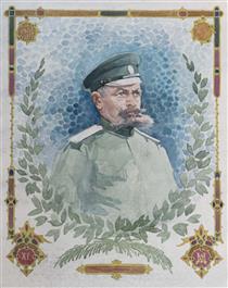 Портрет на генерал Кръстю Златарев - Anton Mitov