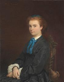 Portrait of a Young Woman - Анри Реньо