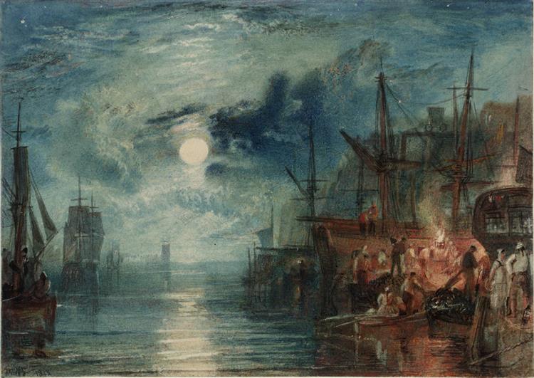 Shields, on the River Tyne, 1823 - J.M.W. Turner