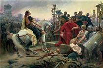 Vercingetorix Throws down His Arms at the Feet of Julius Caesar - Lionel Royer