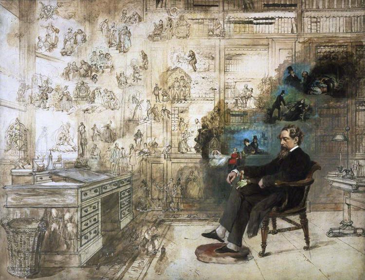 Dickens' Dream, 1875 - Robert William Buss