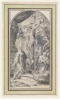 Vision of the Crucifixion - Sebastiano Conca