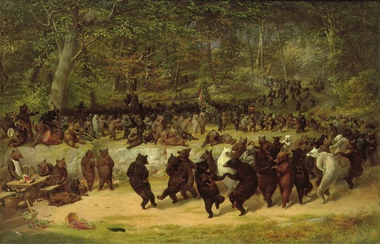 The Bear Dance, c.1870 - William Holbrook Beard