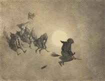 The Witches' Ride by William Holbrook Beard - Уильям Холбрук Бирд