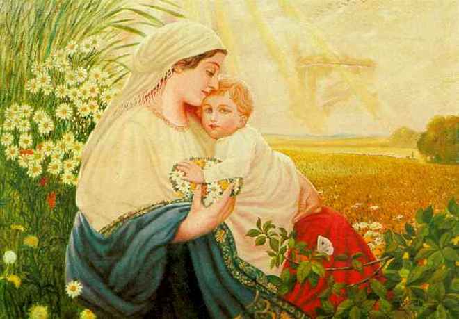 Mother Mary with the Holy Child Jesus Christ - Adolf Hitler