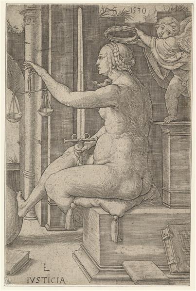 Justice, from the Series the Virtues, 1530 - Lucas van Leyden