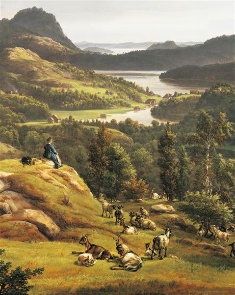 View of Lyse Abbey near Bergen, 1826 - Johan Christian Dahl