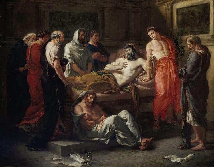 Last Words of the Emperor Marcus Aurelius - Eugene Delacroix