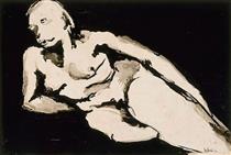 Mujer desnuda reclinada - Joy Hester