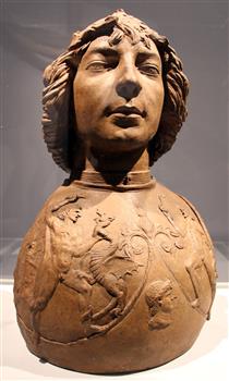 Bust of a Young Warrior - Antonio del Pollaiolo