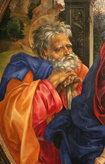 Sacra Famiglia coi Ss. Giovanni Battista e Margherita (detail) - Філіппіно Ліппі