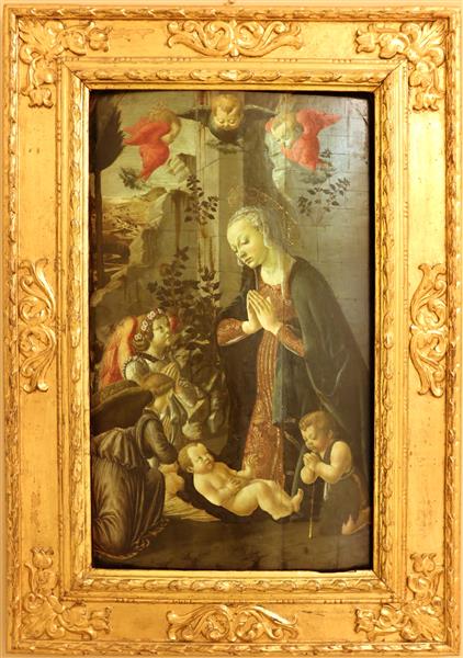 Adorazione del bambino, c.1480 - Francesco Botticini