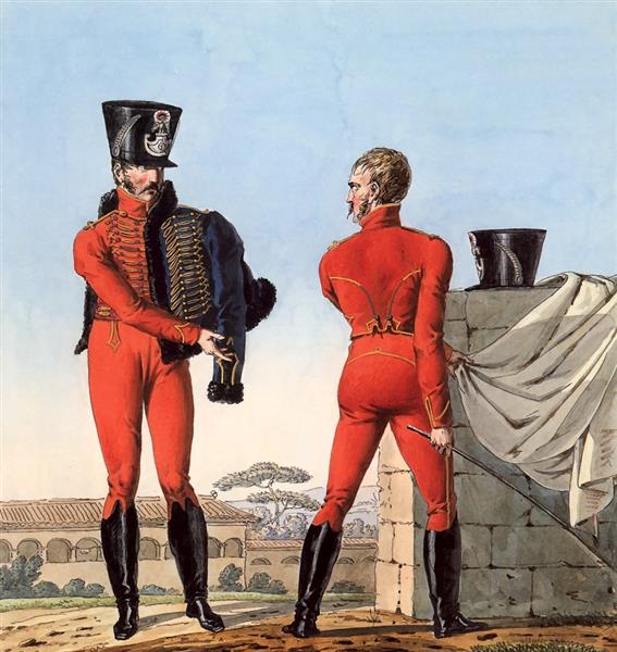 Part of a Series Chronicling the Uniforms of Napoleon's Grande Armée., 1812 - Carle Vernet