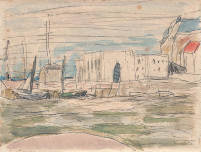 The Docks at Deauville, c.1925 - Pierre Bonnard