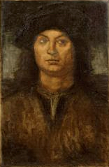 Portrait of Perugino, After Raphael - Fujishima Takeji