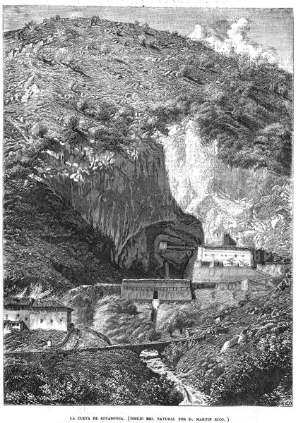 The Covadonga Cave, 1857 - Martín Rico