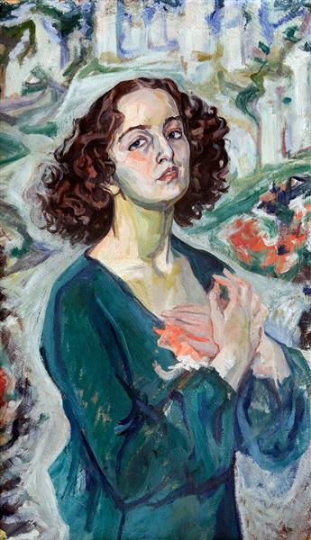 Portrait of Halyna Holubovska, 1929 - 1930 - Oleksa Nowakiwskyj