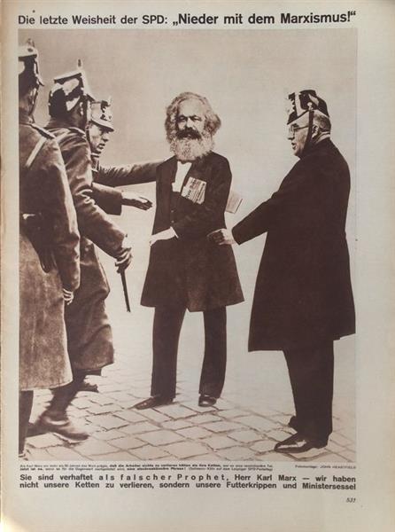 The Ultimate Wisdom of the Social Democratic Party   'Down with Marxism!' (AIZ), 1931 - John Heartfield