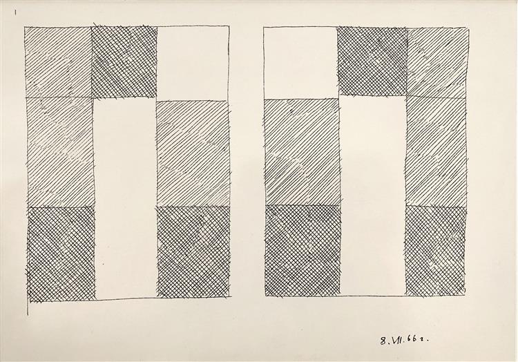 Two Abstract Compositions, 1966 - Hryhorii Havrylenko