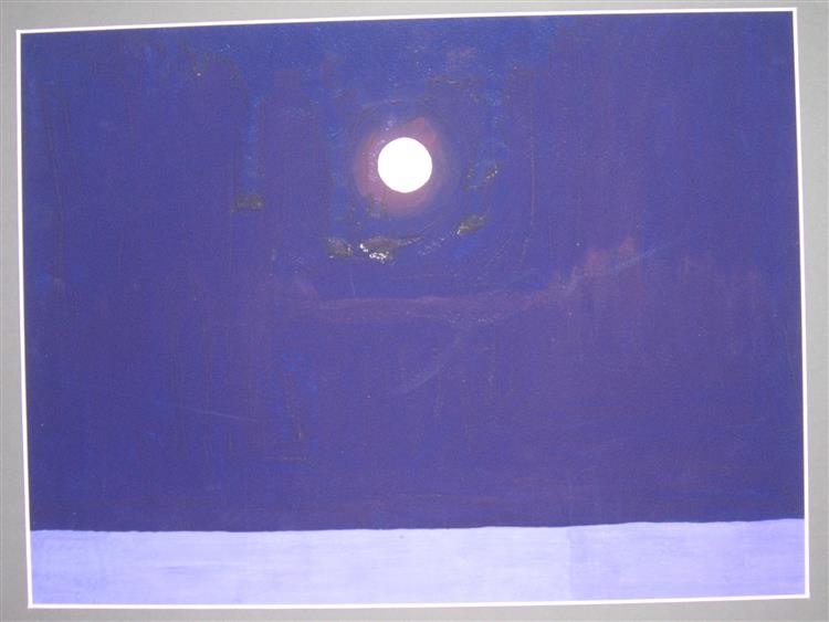 Composition (Landscape With The Moon), 1979 - Hryhorii Havrylenko