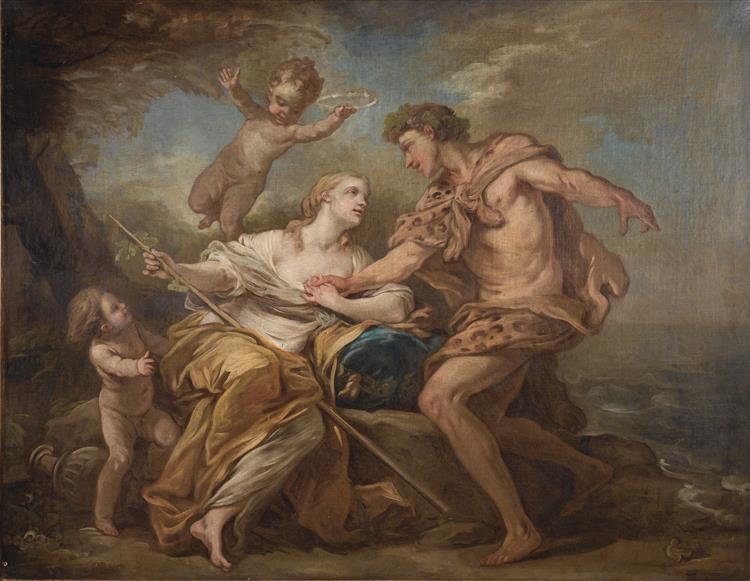 Bacchus  and  Ariadne - Шарль Андре Ван Лоо