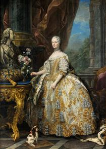 Marie Leszczinska, Reine De France - Charles-Andre van Loo (Carle van Loo)