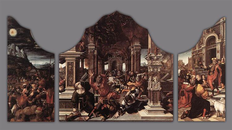 Triptych of Virtue of Patience, 1521 - Бернард ван Орлей