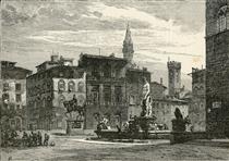 La Fontana Del Nettuno, in Piazza Della Signoria - Gustav Bauernfeind