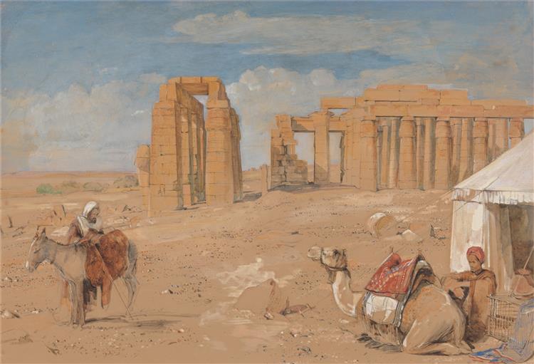 The Ramesseum at Thebes, 1841 - 1851 - Джон Фредерик Льюис