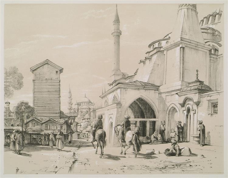 Saint Sophia and Distant View of Sultan Achmet (mosques), 1838 - John Frederick Lewis