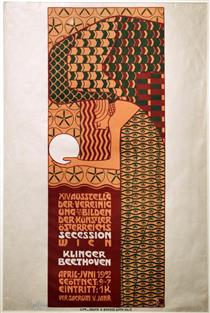 Poster for XIV exhibition of Vienna Secession - Alfred Roller