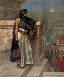 Queen Zenobia's Last Look Upon Palmyra - Herbert Gustave Schmalz (Herbert Carmichael)
