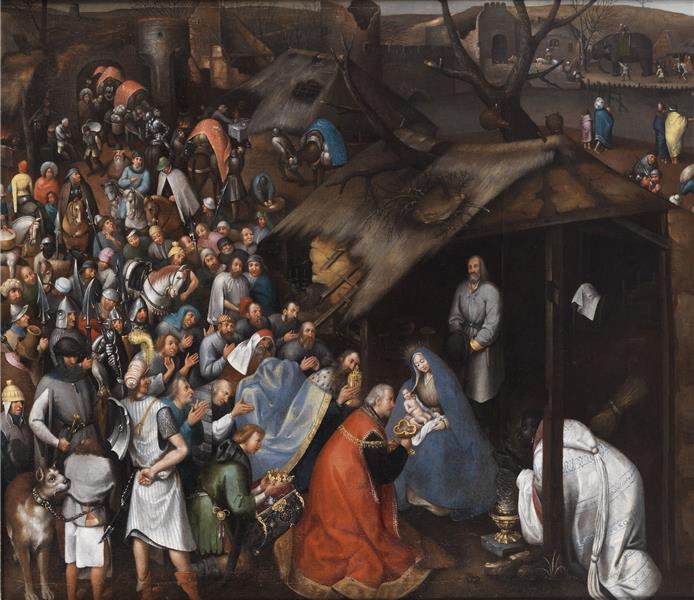 Anbetung Des Kindes in Bethlehem - Pieter Brueghel the Younger
