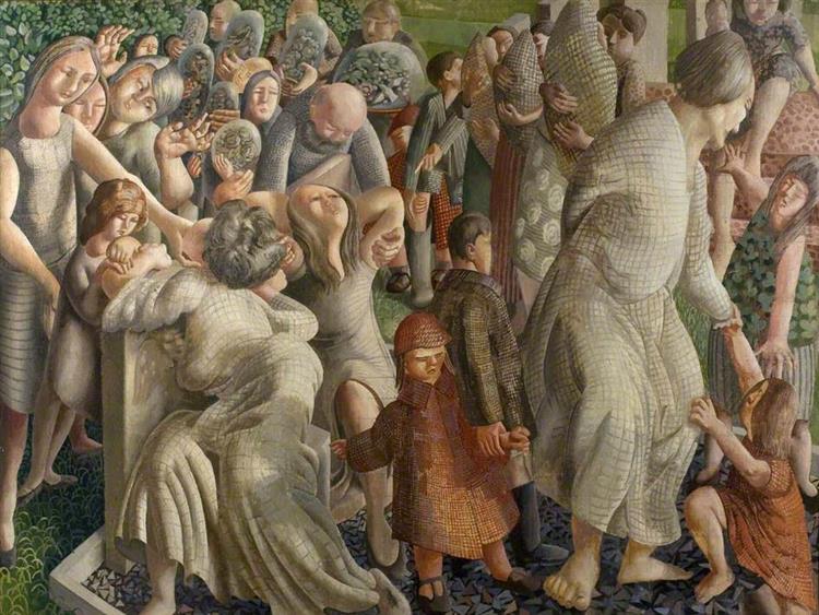 Resurrection. The Reunion of Families, 1945 - Stanley Spencer