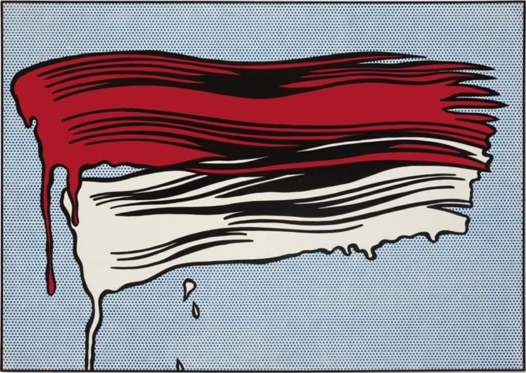 Red and White Brushstrokes, 1965 - Roy Lichtenstein