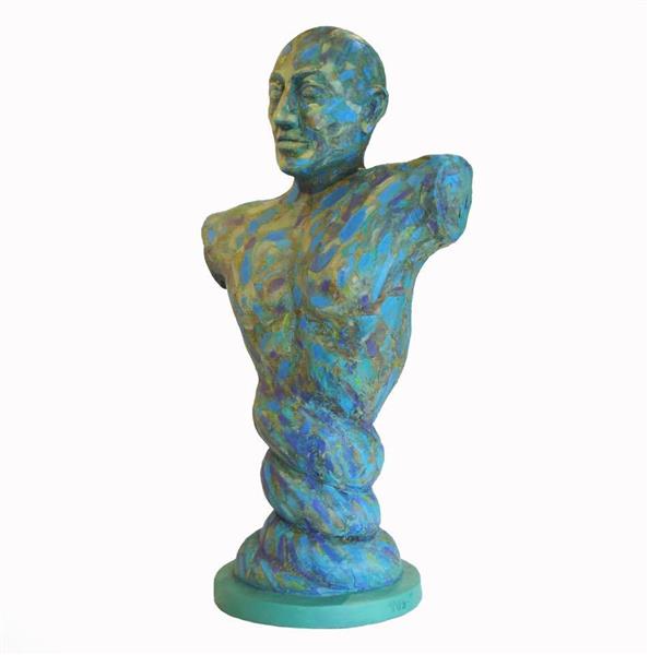 Rooted Torso 1. Polyester Putty, 2018 - Joan Tuset