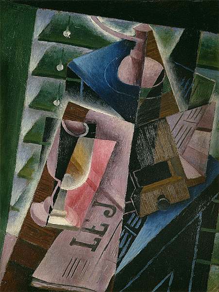 Coffee Grinder and Glass, 1915 - Juan Gris