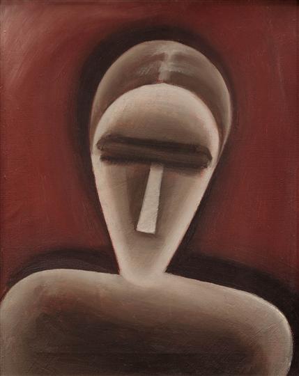 Hlava dívky (Slepá, Hlava ženy), 1916 - Josef Capek